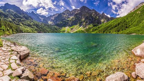 Morskie Oko lake in Tatra National Park, Poland (1920x1080) : wallpapers