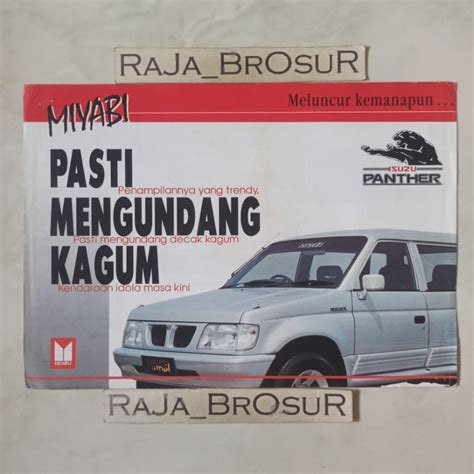 Jual Poster Brosur Katalog Flyer Jadul Lawas Isuzu Panther Miyabi