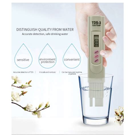 Portable Ph Meter Digital Lcd Water Purity Tds Ec Meter Water Filter Display Temperature Tester