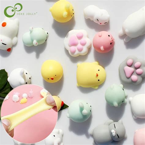 10 sztuk różne śliczne Mochi Squishy kot powolne rośnie wycisnąć