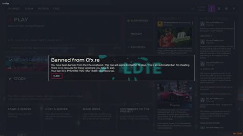 Unban Request FiveM Client Support Cfx Re Community