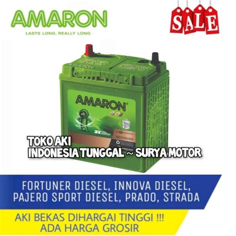 Jual Aki Mobil D L Fortuner Pajero Innova Triton Forklift Amaron Go