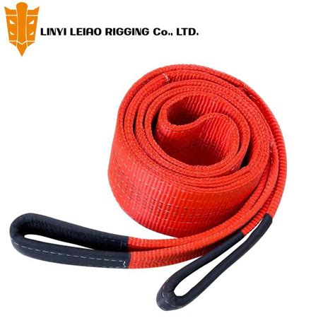 Ton Polyester Woven Lifting Webbing Sling Belt Handling Of