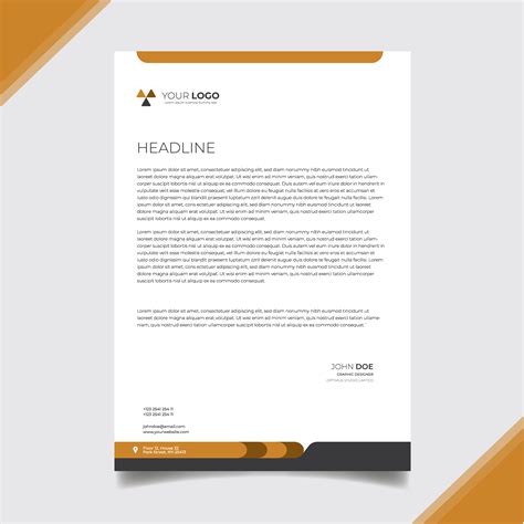 Business Letterhead Template 647743 Vector Art At Vecteezy