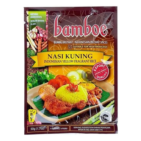 Jual Bumbu Nasi Kuning Bamboe 50 Gr Shopee Indonesia