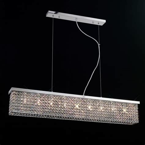 Buy Rectangular Flush Ceiling Light Ceiling Pendant Chrome And Crystal