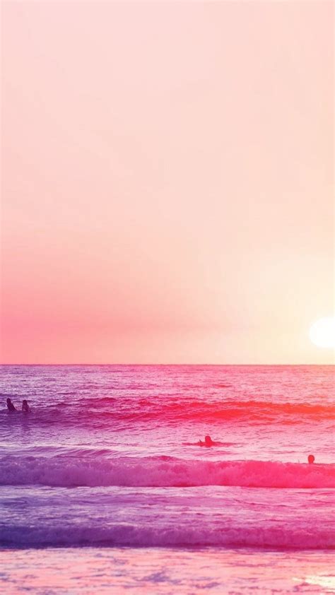 Photo edited by AirBrush App. Orange Soft Pink Sand Beach Wallpaper. # ...