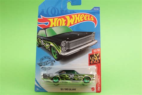 Ford Galaxie Black Green HW Flames Hot Wheels Model Car Rare Etsy