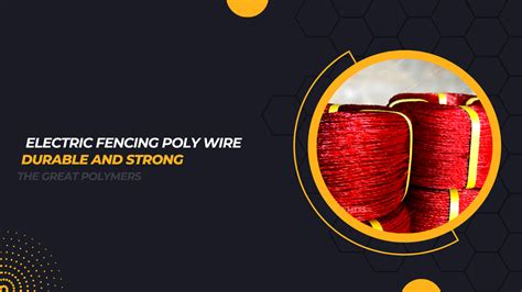 Electric Fencing Poly Wire Enhancing Security And Safety