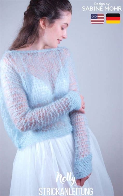 Strickanleitung Brautpullover Locker In Grober Masche Gestrickt Aus