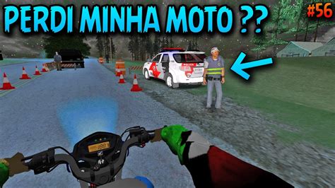 GTA SAN ANDREAS MOTOVLOG Vida Real 56 CAI NA BLITZ A MOTO SÓ O