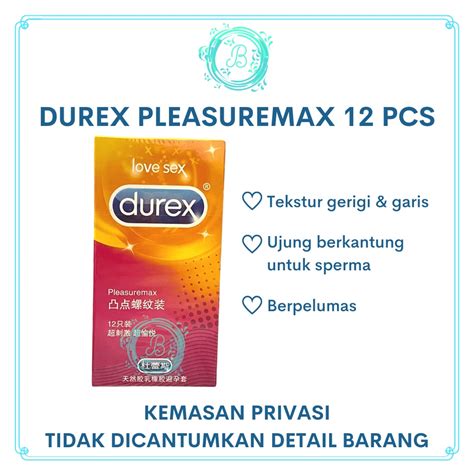 Jual Durex Pleasuremax Import 12 Pcs Kondom Tekstur Garis Gerigi