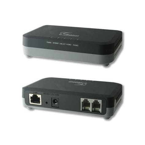 Adaptador Grandstream HT702 ATA 2 Puertos FXS 1 Puerto Ethernet