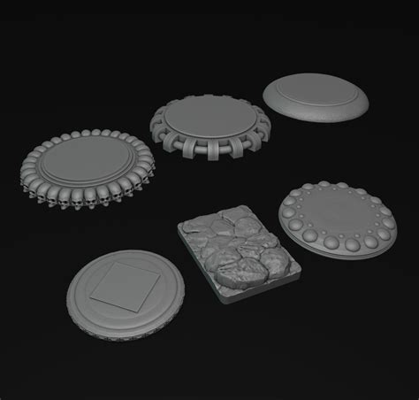 3d File 3d Printing Bases Pack Vol 2・template To Download And 3d Print