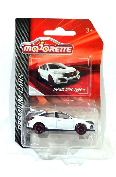 MAJORETTE Honda Civic Type R Premiums Cars 2018 White 220C 1 Majorette Honda Hot Wheels Toys