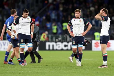 Rugby Guinness Six Nations Italy Vs France At Oympic Stadium In