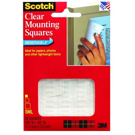 Buy 3m 859 35 Removable Mounting Squares Clear