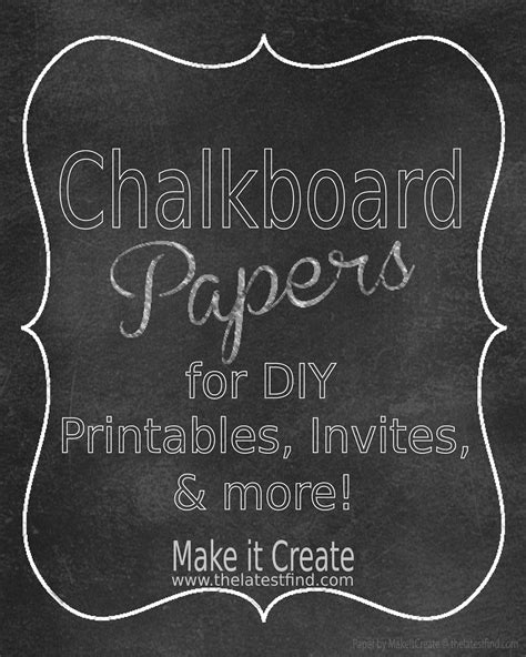 Best Images Of Free Printable Chalkboard Template Blank Chalkboard