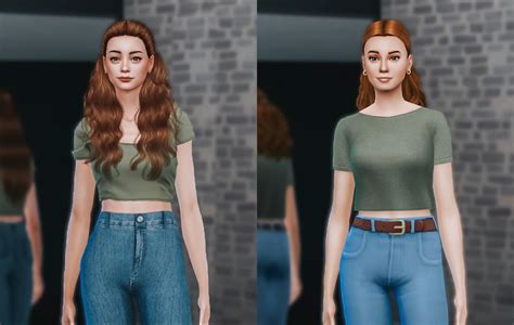 I Made The Same Sim Using Alpha Cc And Maxis Match Cc R Sims