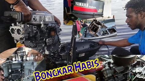 Bongkar Total Mesin Tempel Yamaha Pk Ganti Ring Piston Youtube