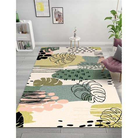 Tapis Personnalis Salon Chambre Plante Tropicale Philodendron