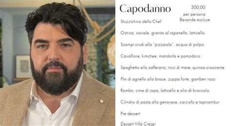 Cannavacciuolo quanto costa mangiare a Villa Crespi Il menù da 500