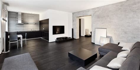 Living Room Black Hardwood Floors