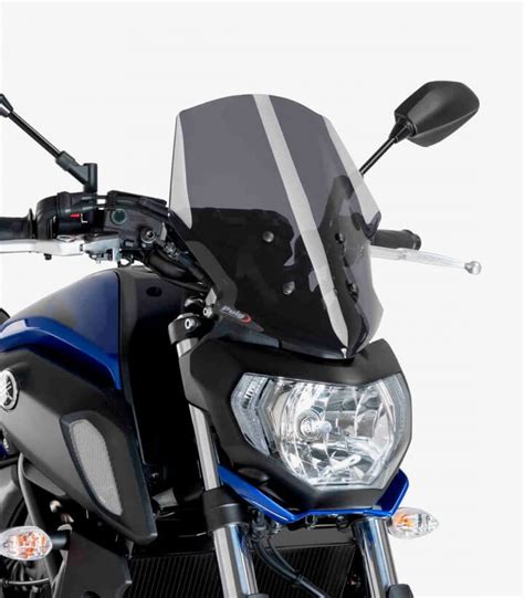 Yamaha MT 07 Puig Naked New Generation Touring Dark Smoked Windshield 9667F