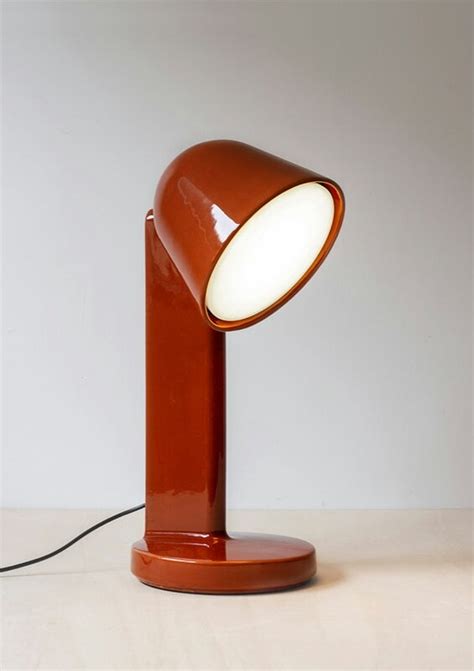 Flos Ceramique Down Table Lamp Rust Red Finnish Design Shop UK