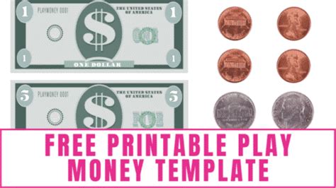 Free Printable Play Money Template - Freebie Finding Mom