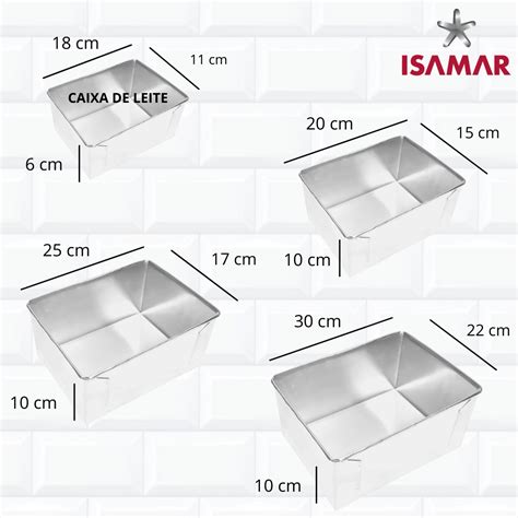 Kit Formas De Bolo Retangulares Altas Assadeiras Madeiramadeira