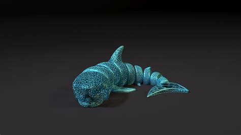 Articulated Shark 3D model 3D printable | CGTrader