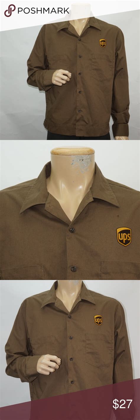 MENS UPS UNIFORM SHIRT LONG SLEEVE