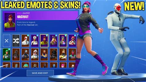 New Leaked Fortnite Skins And Emotes Vivacious Hitchhiker Battle