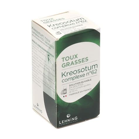 Kreosotum Complexe N Solution Buvable Lehning Toux Grasse