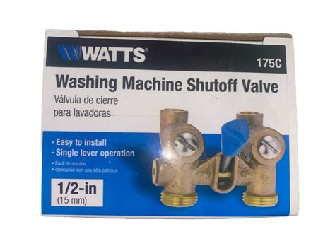 Watts In Bronze Sweat X Mht Washing Machine Shutoff Valve C C