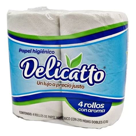 Papel Higienico Econ Mico Delicatto Piezas Hoja Doble