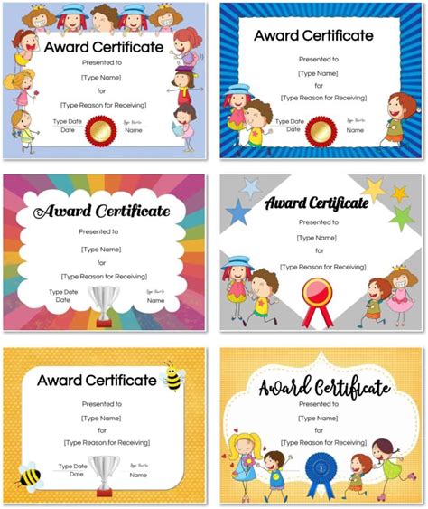 Free Custom Certificates for Kids | Customize Online & Print at Home