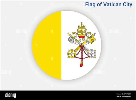 High Detailed Flag Of Vatican City National Vatican City Flag Europe