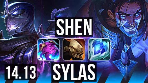 Shen Vs Sylas Mid 7k Comeback 5 4 21 700 Games Euw Master 14