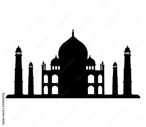 Icon Taj Mahal Stock Vector Adobe Stock