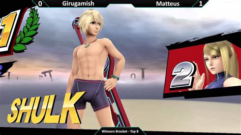 Smash 4 Glory Girugamish Zero Suit Samus Vs Matteus Shulk Top 8