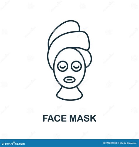 Face Mask Line Icon Simple Element From Skin Care Collection Creative