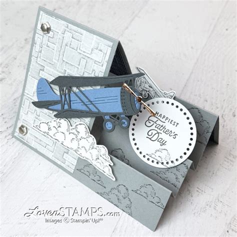 Ep Secrets To Making The Stair Step Airplane Card With Stampin Up