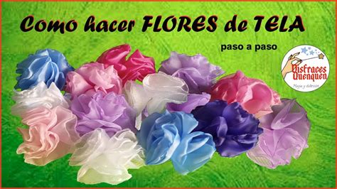 Diy Flores De Tela Fáciles Y Rápidas 🌺🌼🌸 Como Hacer Flores De Tela