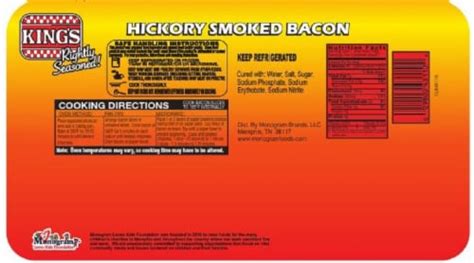 King S Rightly Seasoned Hickory Smoked Sliced Bacon 12 Oz Kroger