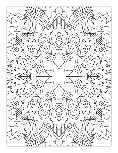 Coloriage Mandala Coloriage Vecteur Premium