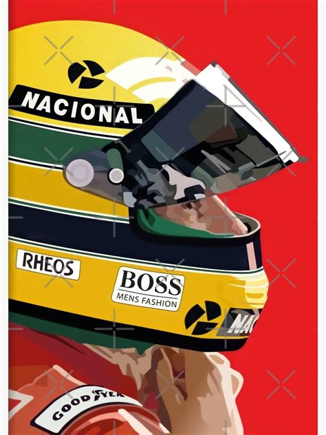 Ayrton Senna Digital Art Illustration Poster For Sale By Master Bg