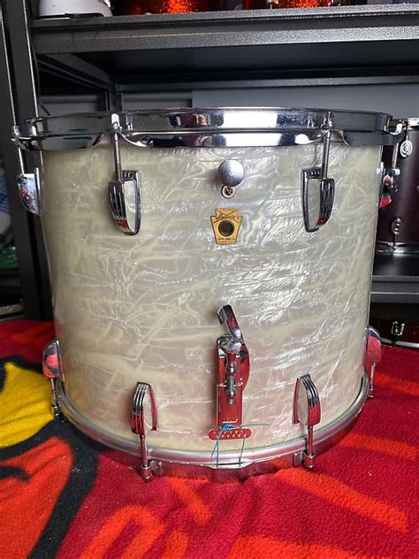 S Ludwig X Parade Snare Drum In White Marine Pearl Reverb