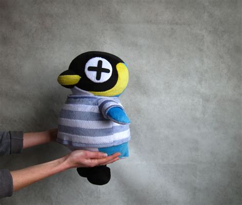 Cube Animal Crossing Plush Toy Cube Penguin Villager In Animal Etsy